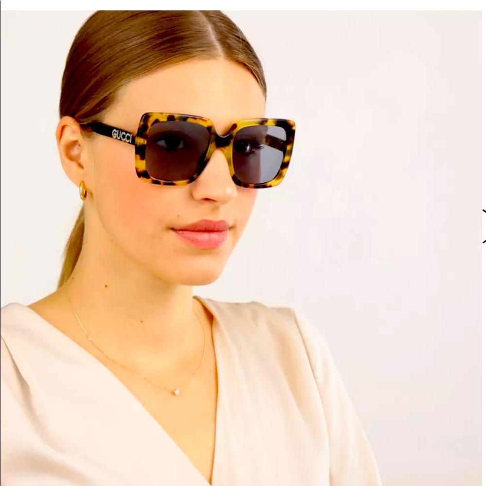 Gucci Havana GG0418S-003 54 Swarovski sunglasses